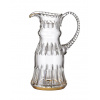 Bohemia Crystal ručne brúsený džbán Daisy Line Gold 1200ml