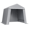 Vevor Skladovací stan 8×8 ft, rolovacie dvere, nepremokavý kryt, pevný rám TYCWPHSJD8FTE3VZ9001V0