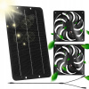 SOLÁRNY PANEL S DVOJITÝM ODSÁVACÍM VENTILÁTOROM PRE KURNÍKOVÉ SKLENÍKY KARAVANOV