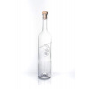 Fľaša SLIVOVICA 0.5 l (biela potlač) (Potlačená fľaša na domácu pálenku, bordo 0,5 l)