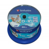 Verbatim 43438, DataLife PLUS, 50-pack, 700 Azo, 52x, 80min., CD-R, 12cm, Inkjet, Wide Printable, c