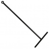 Aqualine Podlahová stierka 300x890 mm, čierna SPH SQ121B