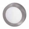 LED Solution Strieborný prisadený LED panel guľatý 175mm 12W Teplá biela - POSLEDNÝ KUS VYP226