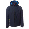 PAYPER CREEK PAD S00330-0489 / Zateplená softshellová bunda s odnímateľnou kapucňou - navy blue/royal blue XL