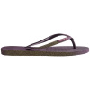 Havaianas Hav. Slim Sparkle Ii Aubergine 33/3 Flip Flops Womens Aubergine 1/2