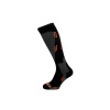 TECNICA-Wool ski socks, black/orange Mix 35/38