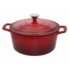 ELO Hrniec s pokrievkou 26 cm, liatinový, červený 30626