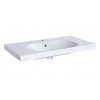 Geberit Acanto - Umývadlo 90x48 cm, otvor na batériu, s prepadom, s KeraTect, biela 500.623.01.8