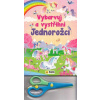 Vybarvuj a Vystřihni Jednorožci (růžová)