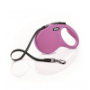 Vodítko Flexi New Classic M opasok 5m/25kg ružová