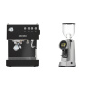Ascaso Steel DUO, Black + Eureka Helios 65, grey