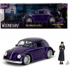 Jada Wednesday auto 1972 VW Beetle a figúrka Wednesday 1:24