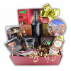 Darčekový kôš Vianočná oslava Deluxe s vínom