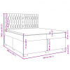 vidaXL Boxspring posteľ s matracom tmavosivá 200x200 cm látka - Sivá - 48258-56889