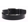 Pánsky kožený opasok Black Hand 128-98 čierny Veľkosť opasku = obvod vášho pása (cm): 95 cm