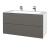 Dreja Umývadlová skrinka VARIANTE SZZ2 100 pre úmyvadlo Finon - N01 Biela lesk / N06 Lava