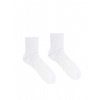 HestySocks Zdravotné ponožky 100% bavlna - biele členkové