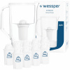 Filtračná kanvica Wessper D1 SOLID 2,8l biela + 10x filter