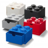 LEGO® stolové box 4 so zásuvkou 15,8 x 15,8 x 11,3 cm biela