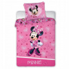 Posteľné obliečky - Faro 100 cm x 135 70x80cm sada posteľnej bielizne (Minnie Mouse 6653 Bavlnené obliečky 100x135cm)