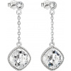 EVOLUTION GROUP 31271.1 krištáľové náušnice dekorované krištáľmi Swarovski ( 925/1 000, 2,6 g)