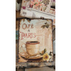 Ostatní Nástenná kovová ceduľa Café a Paris - 20*25 cm - Ostatní