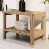 zahrada-XL Príručný stolík do kúpeľne 60x30x45 cm, tíkový masív 340746