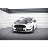 Maxton Design spoiler pod přední nárazník ver.6 s křidélky pro Ford Fiesta ST Mk7 Facelift, černý lesklý plast ABS