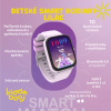 Detské smart hodinky Kiddoboo Lilac | Tep, Kroky, Hry |