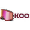 Lyžiarske okuliare KOO Eclipse Platinum - burgundy/white/rose tattoo mirror M