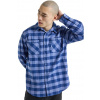 pánska košeľa BURTON FAVORITE FLANNEL LS Slate Blue Buffalo Plaid XL