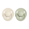 BIBS De Lux cumlíky zo silikónu - 2ks - one size - Ivory/Sage
