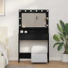 zahrada-XL Toaletný stolík Čierny dub 79 x 41 x 135 cm Kompozitné drevo 865110