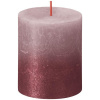 Sviečka bolsius Rustic, Vianočná, Sunset Ash Rose+ Red, 80/68 mm