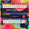 Creatoys Akrylové farby sada, 24x12 ml