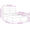vidaXL Postel s pružinovým základom a matracom tmavozelená 140x190 cm zamat - Zelená - 259984-276615