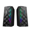 Marvo reproduktory SG-269, 2.0, 6W, čierne, regulácia hlasitosti, herné, 160Hz-20kHz, RGB podsvietenie, dotykový