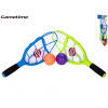 Gametime catch ball házecí hra 2ks raket 40cm s míčky 2ks v síťce