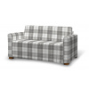 Dekoria Poťah na sedačku Solsta, sivo - biele káro, Poťah na sedačku Solsta, Edinburg, 115-79