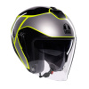 Prilba AGV IRIDES Davao Black Grey Yellow Fluo Veľkosť: XS (53-54 cm)