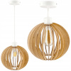 ZÁSADNÁ LAMPA LUSTER PREVIAN E27 BIELA HUSTÁ GUĽA (Závesná lampa Knawlon E27 biela hustá guľa)