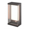 LED Solution Šedé LED nástenné solárne svietidlo s pohybovým čidlom 0,5W IP54 23033