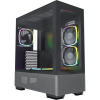 Puzdro Montech SKY TWO Midi Tower čierne (SKY TWO BLACK)