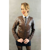 Max Original Leather Dámska kožená bunda CHANNEL-8 brown (2XL 54-56) - Brown - 2XL