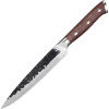 IZMAEL Damaškový kuchynský nôž Tetsuya Utility/Hnedá 15 cm
