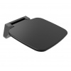 Polysan SAAP BLACK sprchové sedadlo 39,2x25x5cm, sklopné, čierna SPH CW1220B