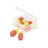 Prívesok na kľúče Štuple do uší LifeVenture Travel Foam Ear Plugs 3 Pairs žltá