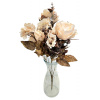 Ruža & Hortenzia kytica 48cm umelá béžová