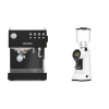 Ascaso Steel DUO, Black + Eureka Helios 65, white