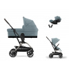 CYBEX Eezy S Twist+ 2 + Cot S Travel Set Cloud G Plus i-Size stormy blue 2025